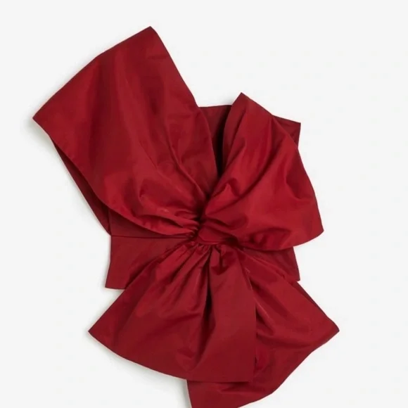H&M BOW-FRONT TOP RED - Picture 3 of 12